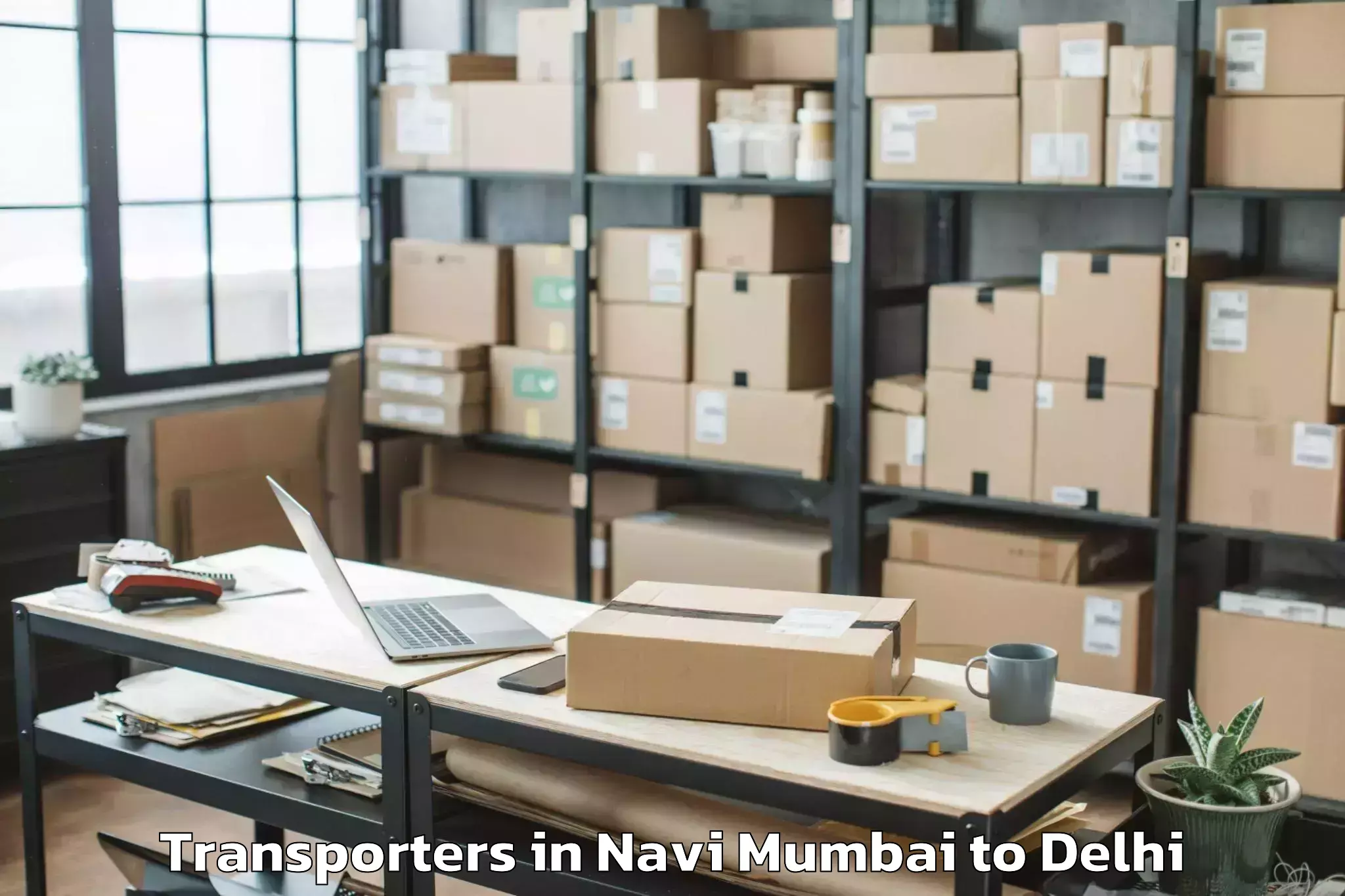 Book Navi Mumbai to Connaught Place Transporters Online